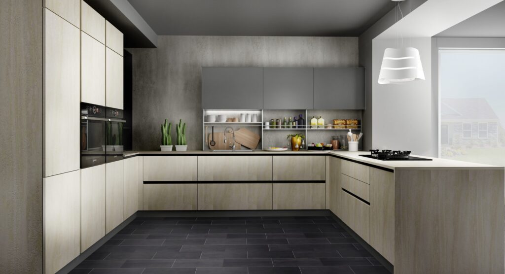 U Shape Kitchen Design